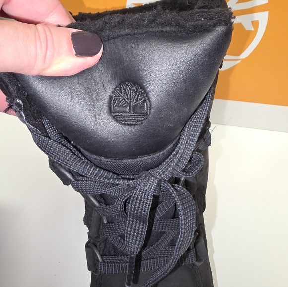 Timberland Winter Black Nubuk  Chillberg Waterproof Mid Boots US5 Juniors - Picture 5 of 12